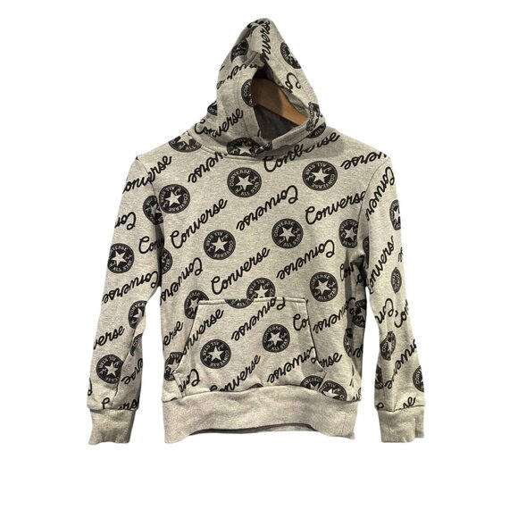 Set Of 2 Converse Chevron Star Hoodies Red & Gray M 10-12 - Picture 5 of 8